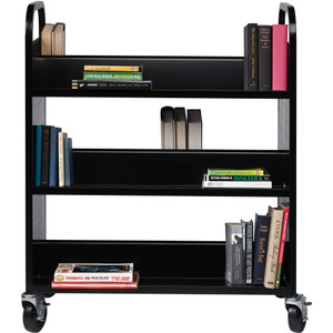 Lorell Double-sided Book Cart - 6 Shelf - (LLR99931) Product Image 