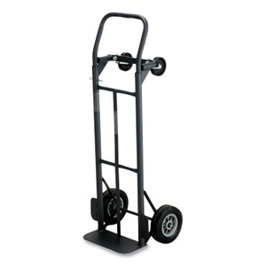 Safco Tuff Truck Convertible Hand Truck, 400 lb to 500 lb Capacity, 14.5 x 45.6, Black Product Image 