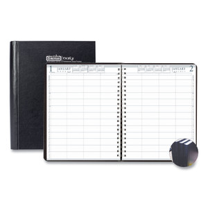 House of Doolittle Executive Series Four-Person Group Practice Daily Appointment Book, 11 x 8.5, Black Hard Cover, 12-Month (Jan to Dec): 2024 View Product Image
