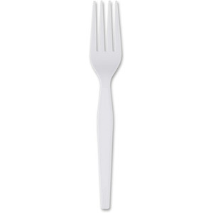 Dixie Heavyweight Disposable Forks by GP Pro - White Product Image 