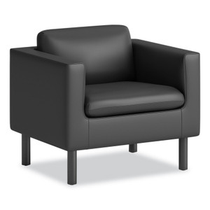 HON Parkwyn Club Chair - 29" Height x 33" Width x 26.8" Depth - (HONVP3LCHRBLK) Product Image 