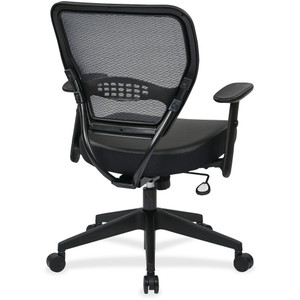 Office Star Professional Dark Air Grid Back Managers Chair - Leather Seat Material - (OSP5700E) Product Image 