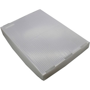 Flipside Translucent Plastic Storage Postal Tote Lid - 4 Pack - External Dimensions: 14" Width x 1.3" Depth x 19" Height - Lid Closure - Plastic - Translucent Product Image 