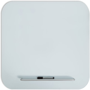 U Brands Magnetic White Glass Dry-Erase Board, 36" X 36" (UBR4848U0001) Product Image 