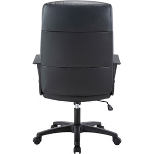 Lorell High-Back Bonded Leather Chair - Black Seat Color - (LLR41851) Product Image 