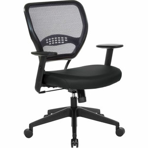 Office Star 5500 Dillon Back & Seat Managers Chair - Black Seat Color - Vinyl Seat Material - Black Back Color - Vinyl Back Material - 5-star Base Product Image 