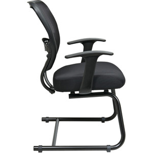 Office Star Professional Air Grid Back Visitors Chair - Black Seat Color - (OSP5505) Product Image 