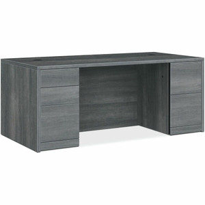 HON 0500 Series Sterling Ash Laminate Desking - 29.5" Height x 60" Width x 30" Depth - (HON105891LSA1) Product Image 