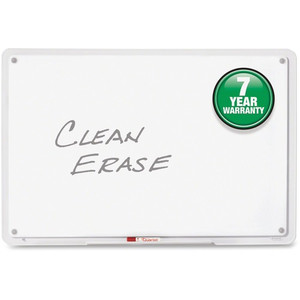 Quartet iQ Whiteboard - 35.5" (3 ft) Width x 22.5" (1.9 ft) Height - White Surface - Clear, Translucent Frame - Horizontal/Vertical Product Image 