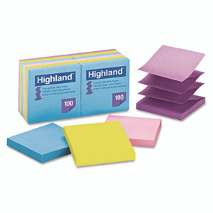 Highland Self-sticking Bright Pop-up Notepads - 1200 - (MMM6549PUB) Product Image 