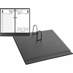 At-A-Glance Calendar/Planner Holder - Support 4.50" x 8" Media - Plastic - Black - Recyclable, Refillable Product Image 