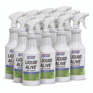 Dymon LIQUID ALIVE Odor Digester, 32 oz Bottle, 12/Carton View Product Image