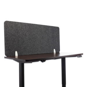 Lumeah Desk Screen Cubicle Panel and Office Partition Privacy Screen, 54.5 x 1 x 23.5, Polyester, Ash View Product Image