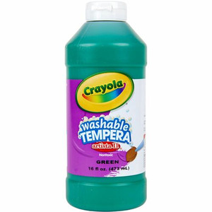 Crayola Artista II Washable Tempera Paints - 1 Color(s) - Green - 16 oz - Washable Product Image 