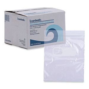 Boardwalk Reclosable Food Storage Bags, Quart, 7" x 8", Clear, 500/Box View Product Image