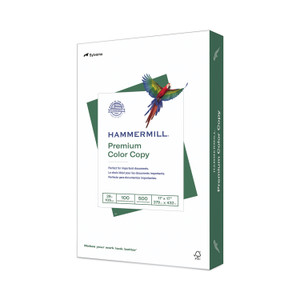 Hammermill Premium Color Copy Print Paper, 100 Bright, 28 lb Bond Weight, 11 x 17, Photo White, 500/Ream View Product Image