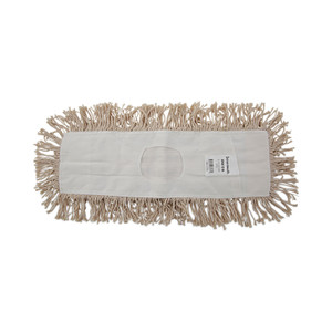 Boardwalk Industrial Dust Mop Head, Hygrade Cotton, 18w x 5d, White (BWK1318) View Product Image