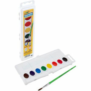 Crayola Washable Watercolors Set - 8 Color(s) - Assorted - 2.90 oz - Washable Product Image 