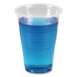 Boardwalk Translucent Plastic Cold Cups, 16 oz, Polypropylene, 50 Cups/Sleeve, 20 Sleeves/Carton (BWKTRANSCUP16CT) View Product Image