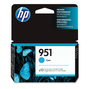 HP 951, (CN050AN) Cyan Original Ink Cartridge View Product Image