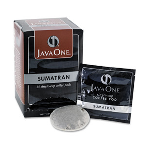 Java One Coffee Pods, Sumatra Mandheling, Single Cup, 14/Box (JAV60000) View Product Image
