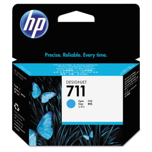 HP 711, (CZ130A) Cyan Original Ink Cartridge View Product Image