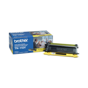Brother TN110Y Toner, 1,500 Page-Yield, Yellow (BRTTN110Y) View Product Image