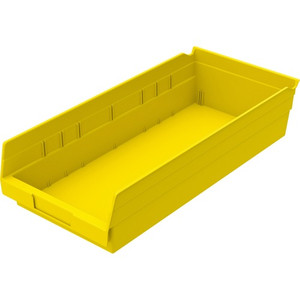 Akro-Mils Economical Storage Shelf Bins - 4" Height x 8.40" Width x 17.90" Depth - (AKM30158Y) Product Image 