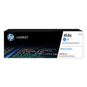 HP 414X, (W2021X) High-Yield Cyan Original LaserJet Toner Cartridge View Product Image