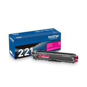 Brother TN221M Toner, 1,400 Page-Yield, Magenta View Product Image
