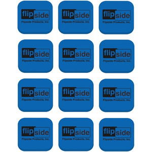 Flipside Magnetic Whiteboard Student Erasers - Blue - Square - EVA Foam - 2" Width x 2" Height x 2" Length - 12 / Pack Product Image 