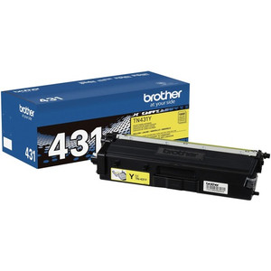 Brother TN431Y Original Standard Yield Laser Toner Cartridge - Yellow - 1 Each Product Image 