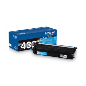 Brother TN433C High-Yield Toner, 4,000 Page-Yield, Cyan (BRTTN433C) View Product Image