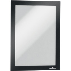DURABLE DURAFRAME Magnetic Frame - 5.50" Holding Width x 8.50" Holding Height - Magnetic, Anti-glare, Four Sided, Sturdy - Plastic - Black Product Image 