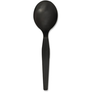 Genuine Joe Heavyweight Disposable Soup Spoons - 1 Piece(s) - Soup Spoon - 1 x Soup Spoon - Disposable - Textured Product Image 