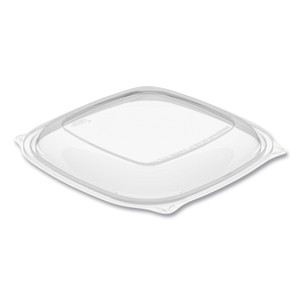 Dart PresentaBowls Pro Clear Square Lids for 24 oz to 32 oz Bowls, 8.5 x 8.5 x 0.5, Clear, Plastic, 63/Bag, 4 Bags/Carton View Product Image