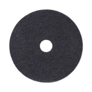 Boardwalk Stripping Floor Pads, 19" Diameter, Black, 5/Carton (BWK4019BLA) View Product Image