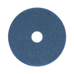 Boardwalk Scrubbing Floor Pads, 20" Diameter, Blue, 5/Carton (BWK4020BLU) View Product Image