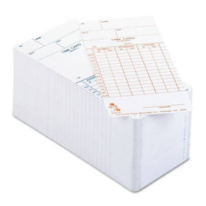 Acroprint Time Clock Cards for Acroprint ATR120, Two Sides, 3.5 x 7, 250/Pack (ACP099110000) View Product Image