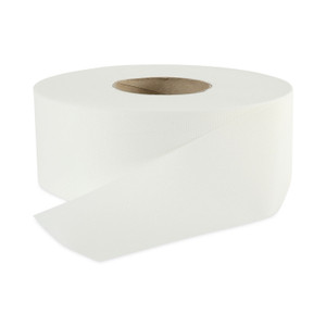 Boardwalk Jumbo Roll Bathroom Tissue, Septic Safe, 2-Ply, White, 3.2" x 525 ft, 12 Rolls/Carton (BWK410320) View Product Image