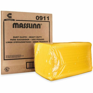 Chicopee Masslinn Heavy Duty Dust Cloth - 24" Length x 24" Width - Heavy Duty, Disposable, Durable - Yellow - 50/Bag Product Image 