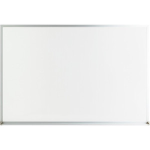 Lorell Economy Dry-erase Board - 48" (4 ft) Width x 36" (3 ft) Height - White Melamine Surface - White Aluminum Frame - Rectangle Product Image 
