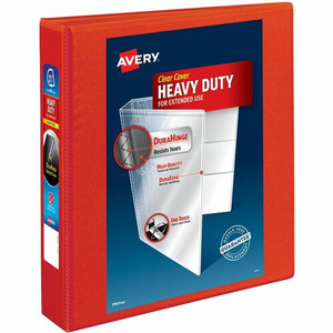 Avery Heavy-Duty View 3 Ring Binder - 1 1/2" Binder Capacity - Letter - 8 1/2" x 11" Sheet Size - 400 Sheet Capacity - 400 x 1.50" Ring(s) - (AVE79171) Product Image 