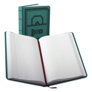 Boorum & Pease Account Record Book, Record-Style Rule, Blue Cover, 11.75 x 7.25 Sheets, 500 Sheets/Book (BOR66500R) View Product Image