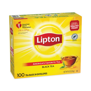 Lipton Tea Bags, Black, 100/Box (LIP291) View Product Image