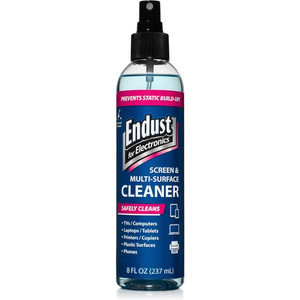 Endust Anti-Static Electronics Cleaner - For Multi Surface, Electrical Equipment - 8 fl oz - Ammonia-free, Anti-static, Oil-free, Wax-free, Streak-free, Residue-free - BluePump Spray Product Image 
