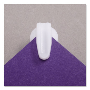 Advantus StikkiCLIPS, Adhesive Back, 40 Sheet Capacity, White, 20/Pack View Product Image