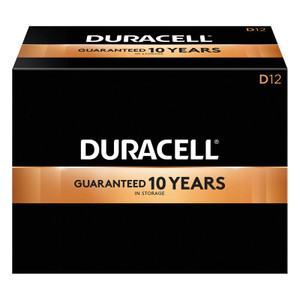 DURACELL COPPERTOP ALKALINE BATTERIES  D  12/BX Product Image 