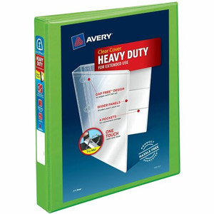Avery Heavy-Duty View Binders - Locking One Touch EZD Rings - 1" Binder Capacity - Letter - 8 1/2" x 11" Sheet Size - 275 Sheet Capacity - (AVE79770) Product Image 