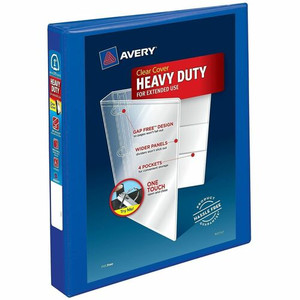 Avery Heavy-Duty View Binders - Locking One Touch EZD Rings - 1" Binder Capacity - Letter - 8 1/2" x 11" Sheet Size - 275 Sheet Capacity - (AVE79772) Product Image 